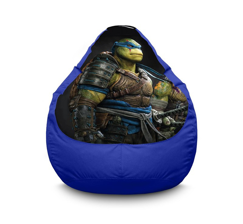 

Кресло мешок iPuff "Ninja Turtles. Leonardo" Оксфорд XXL (90х125 см) Синий