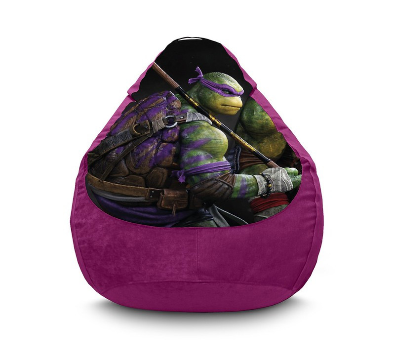 

Кресло мешок iPuff "Ninja Turtles. Donatello" Флок XL (80х110 см) Бордовый