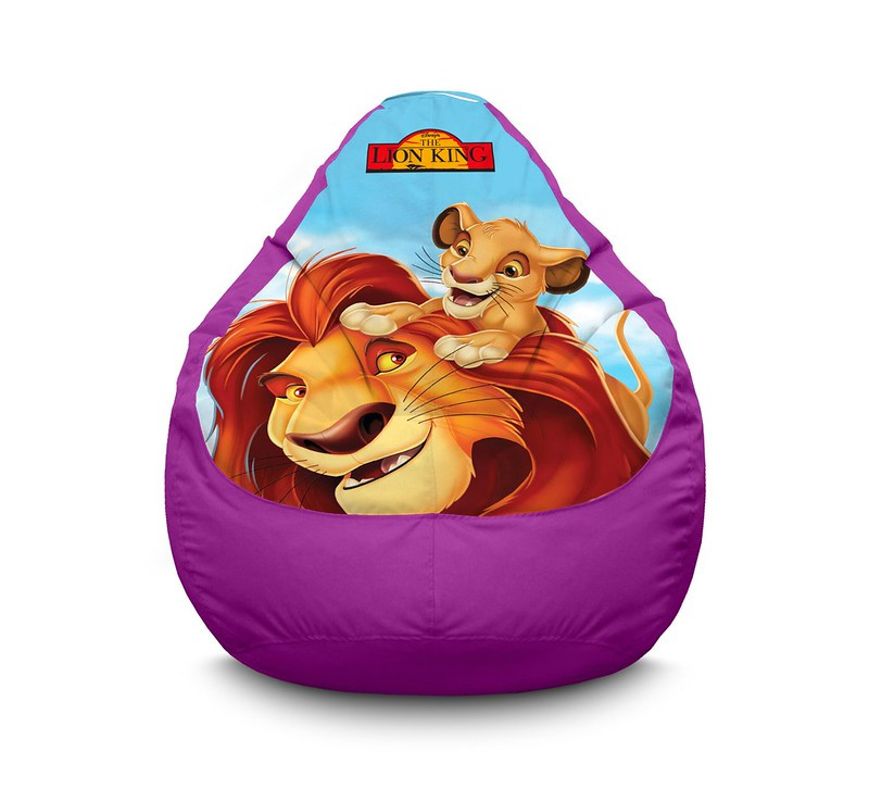 

Кресло мешок iPuff "Lion King. Mufasa and Simba" Оксфорд XL (80х110 см) Сиреневый