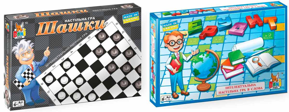 

Набор настольных игр Boni Toys Шашки и Эрудит (0066-110)