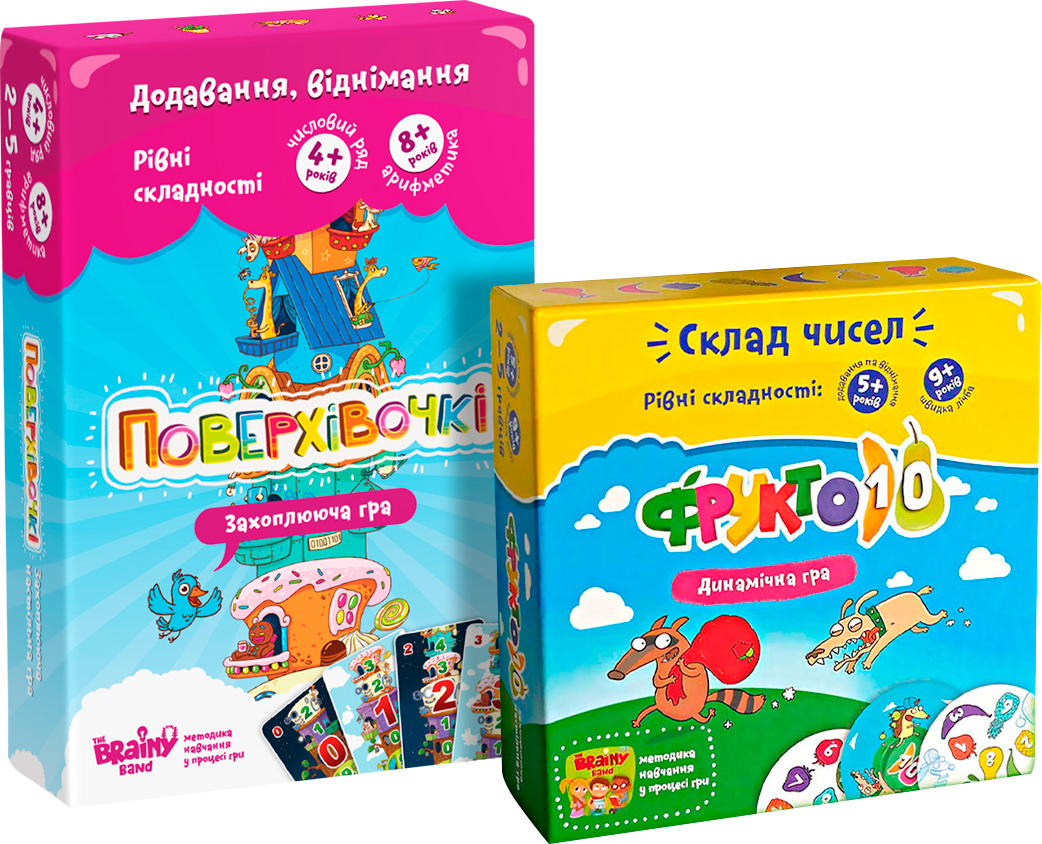 

Набор настольных игр Банда умников Поверхівочки + Фрукто 10 (УКР002-11)