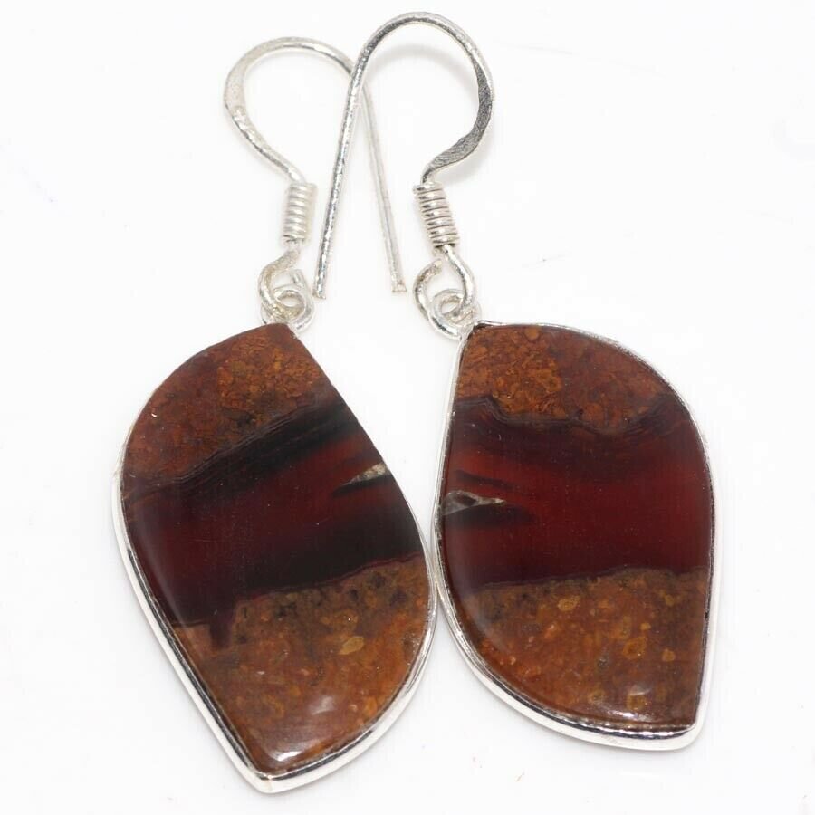 

Серьги с камнем агат Н-34300