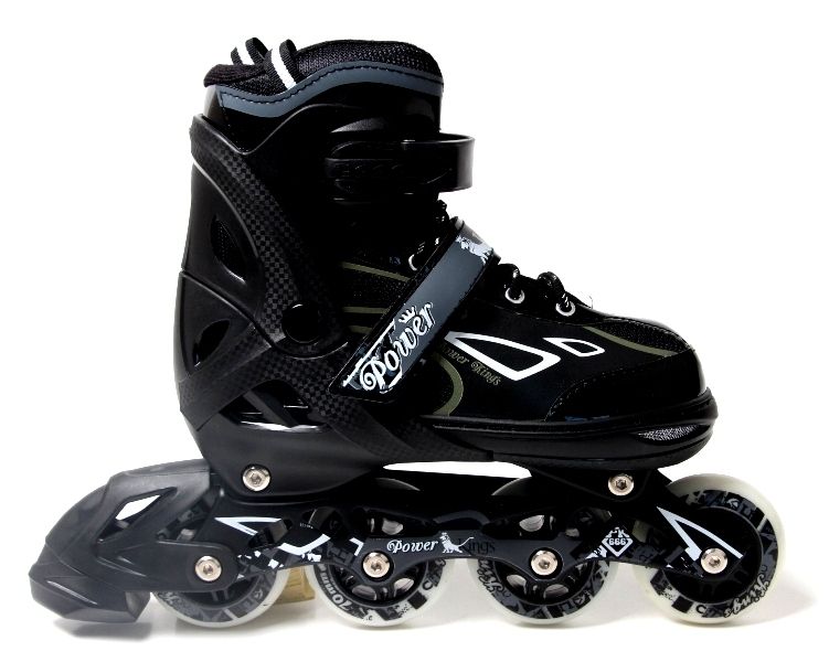 

Раздвижные детские роликовые коньки King Power, размер 34-37, Black