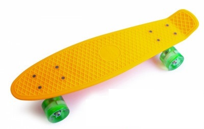 

Пенни борд (Penny Board) 22" со светящимися колесами, Orange