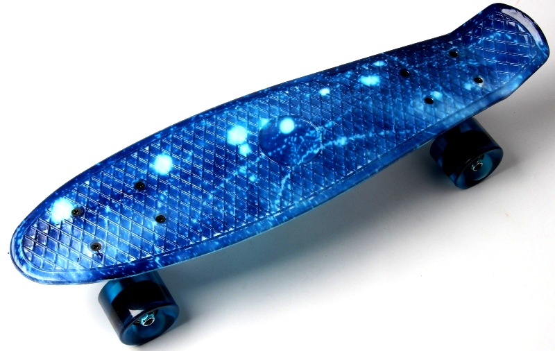 

Пенни борд (Penny Board) 22" с рисунком, "Space" Blue