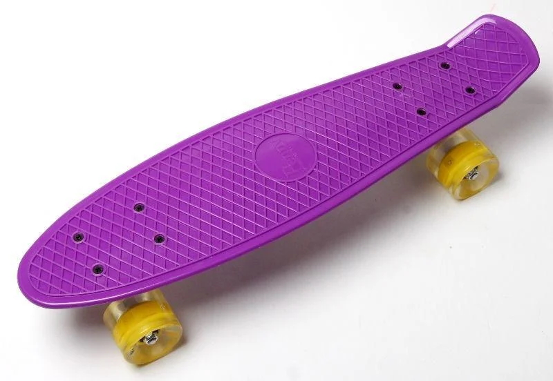 

Пенни борд (Penny Board) 22" со светящимися колесами желтого цвета, Violet