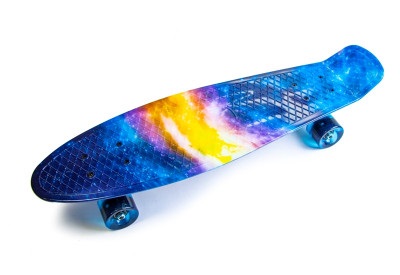 

Пенни борд (Penny Board) Nickel 27" со светящимися колесами, Universe