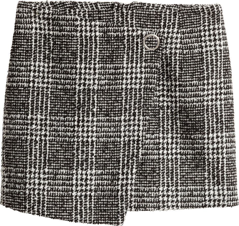 

Юбка H&M 0537851_клетка 36 Черная с белым