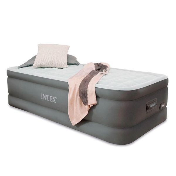 

Односпальная надувная кровать Intex 64482 PremAire Airbed (99x191x46 см) + встроенный электронасос 220V, USB зарядка, LED подсветка