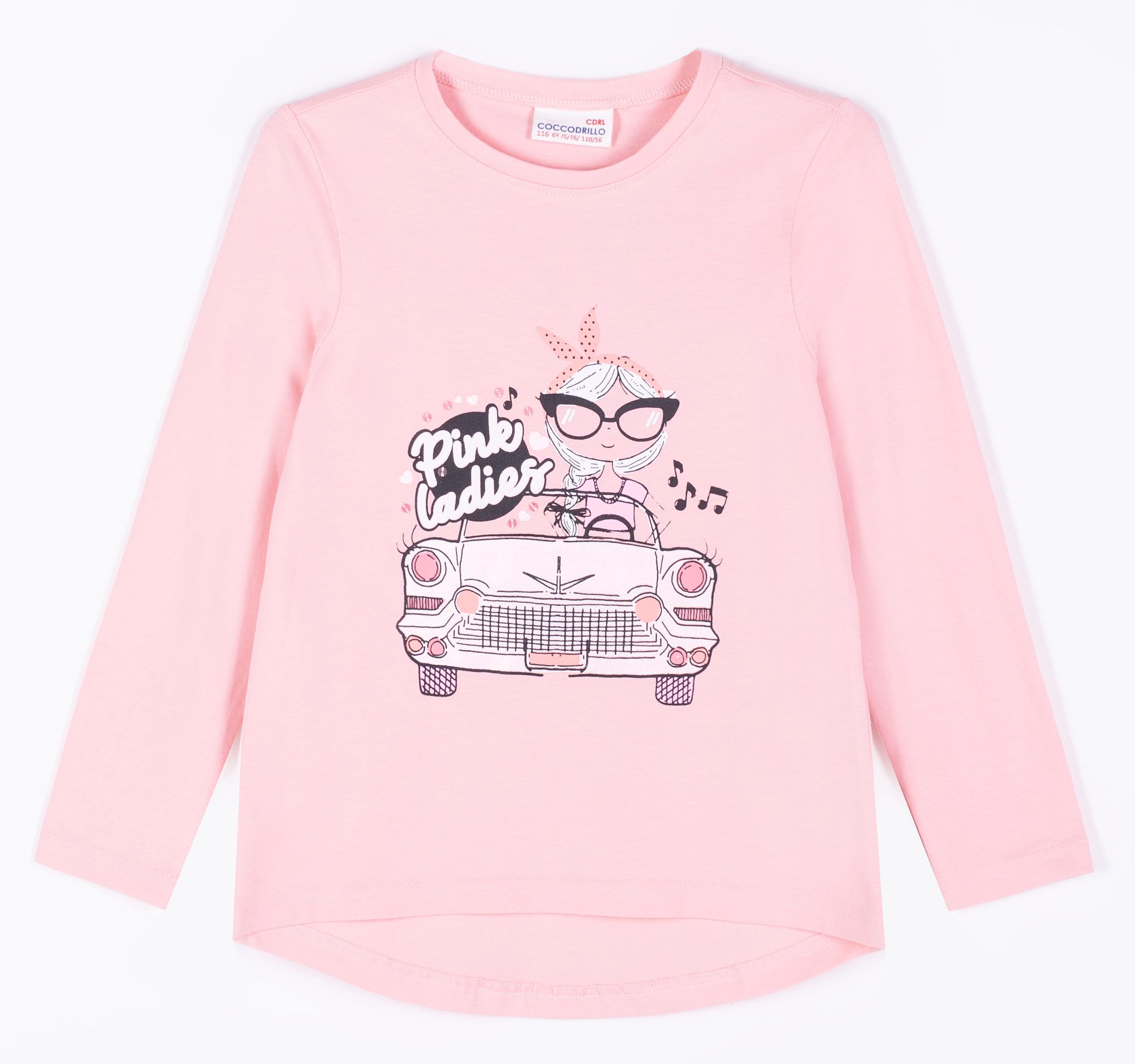 

Футболка с длинными рукавами Coccodrillo Pink Ladies WC1143101PIN-007 98 см Розовая