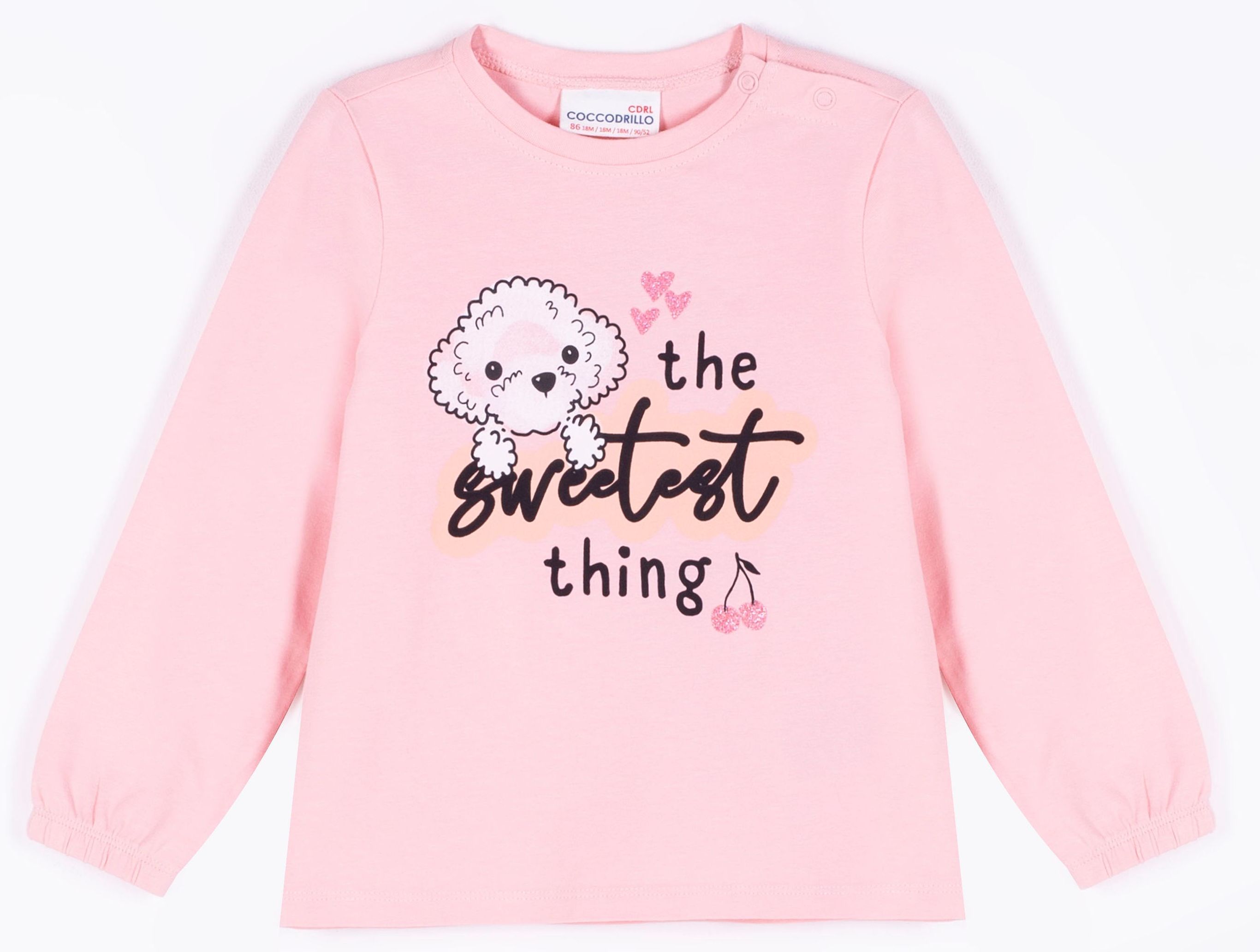 

Футболка с длинными рукавами Coccodrillo Sweetiest Thing WC1143101SWE-007 86 см Розовая