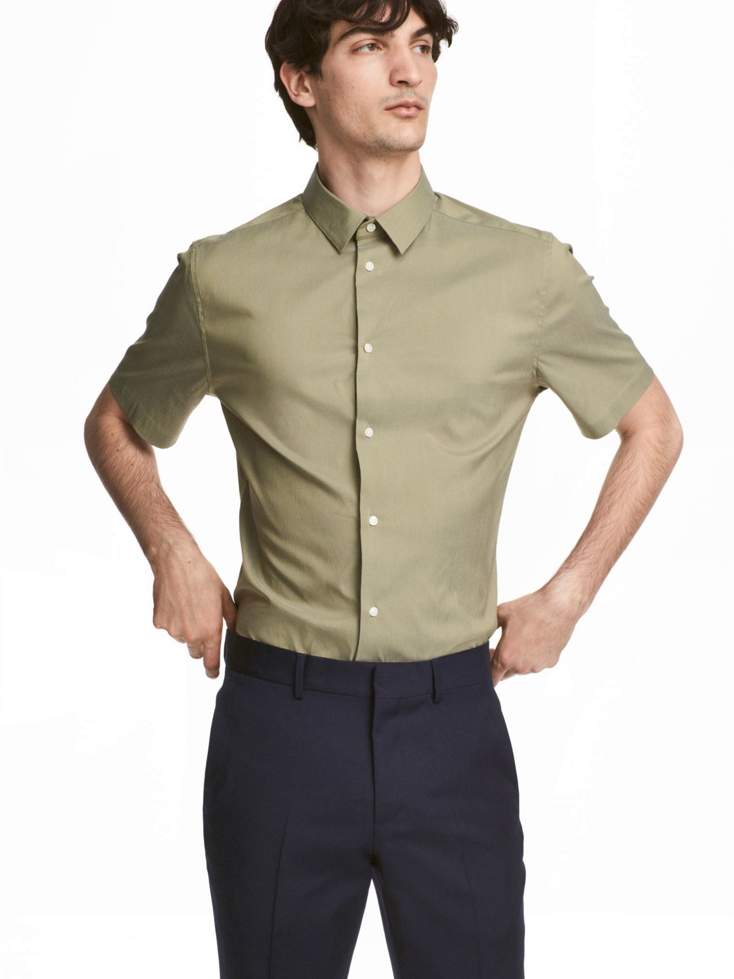 

Рубашка H&M 3947984RP12 XL Хаки