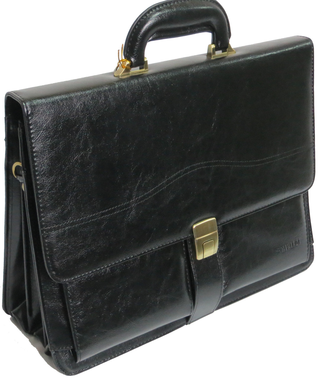 

Портфель деловой из искусственной кожи 4U CAVALDI черный B005 CvldB005 Black