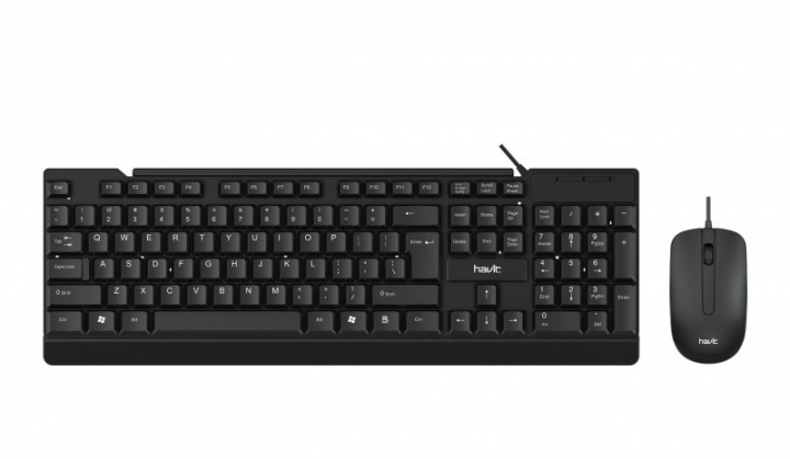 

Клавиатура + Мышь HAVIT HV-KB272CM, Wired USB, Black