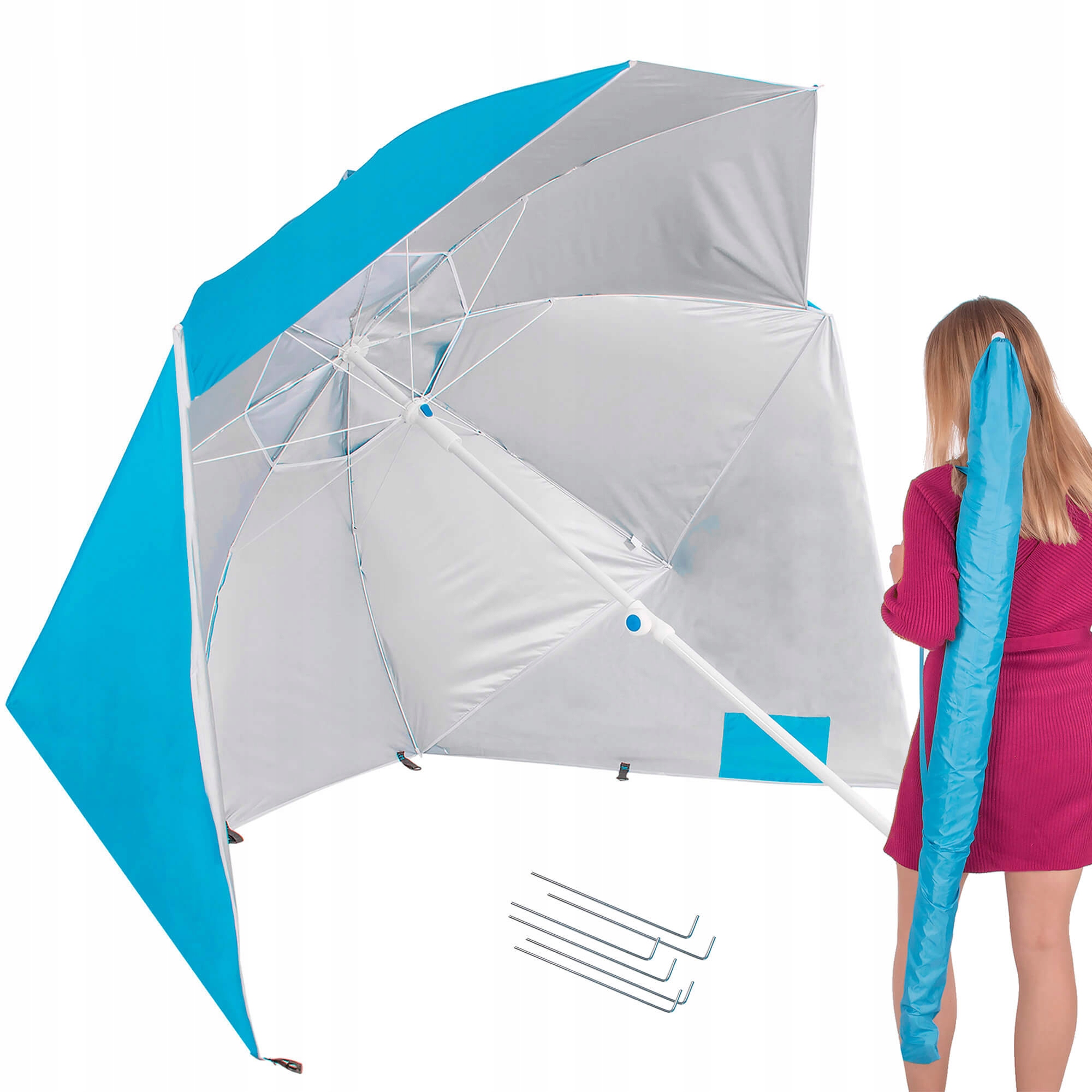 

Пляжный зонт-тент 2 в 1 Springos XXL BU0014