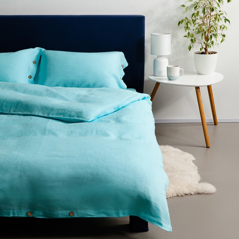 

Льняное постельное белье SoundSleep Heaven Blue евро