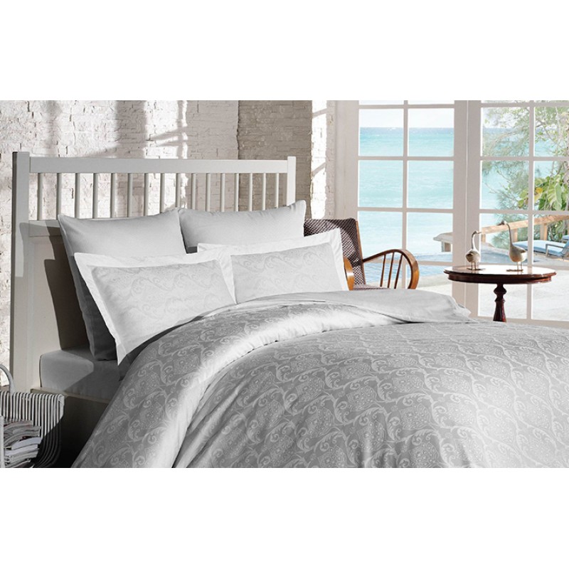 

Комплект постельного белья SoundSleep Damask жаккард евро White
