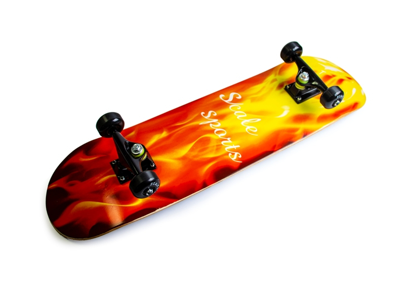 

Скейтборд Scale Sports деревянный с рисунком 31", "Fire"