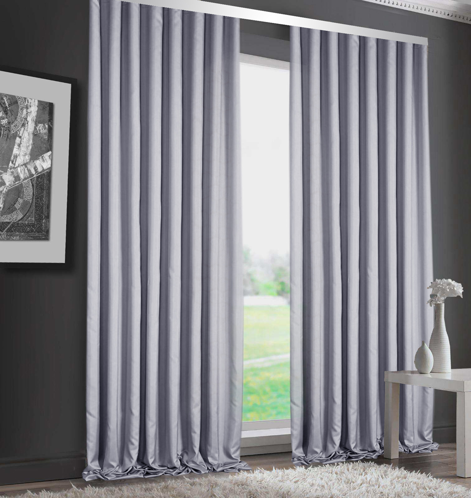 

Комплект штор Декор-Ин Занзибар облегченные Серо-голубые 150х250 2 шт