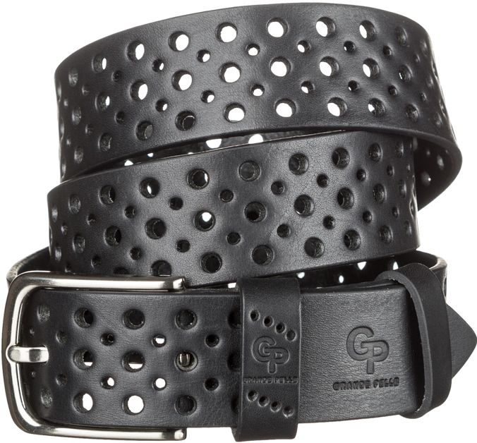 

Ремень мужской Grande Pelle джинсовый Черный, Черный GRNDPLL11066