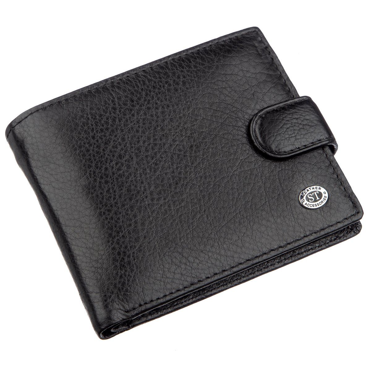 

Мужской универсальный кошелек ST Leather Черный, Черный STLthr18836