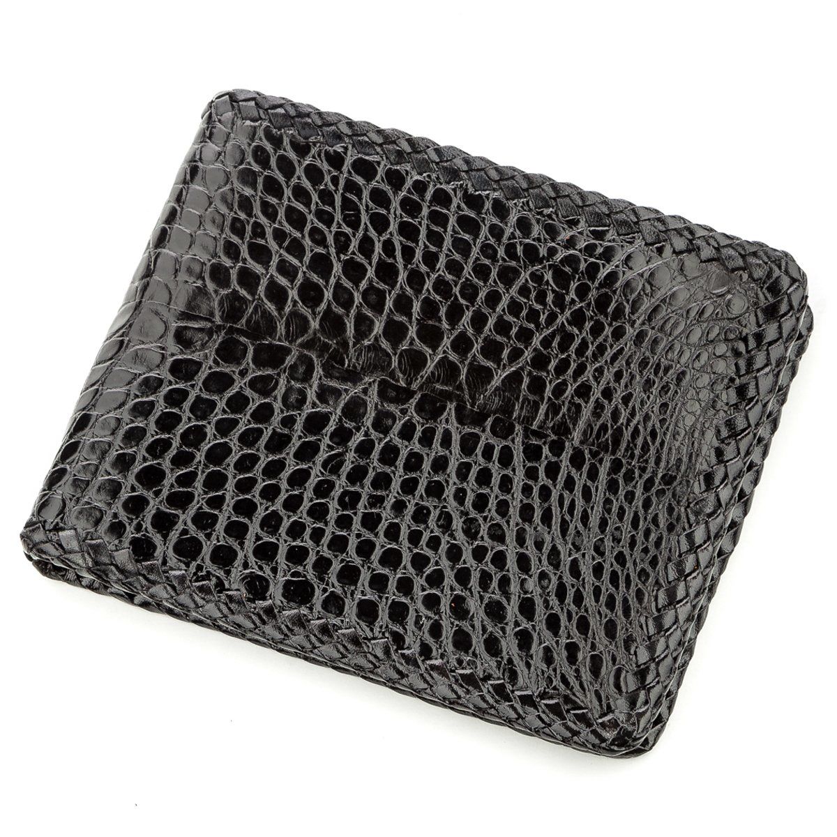 

Бумажник мужской CROCODILE LEATHER из натуральной кожи крокодила Черный, Черный xtclthr18586
