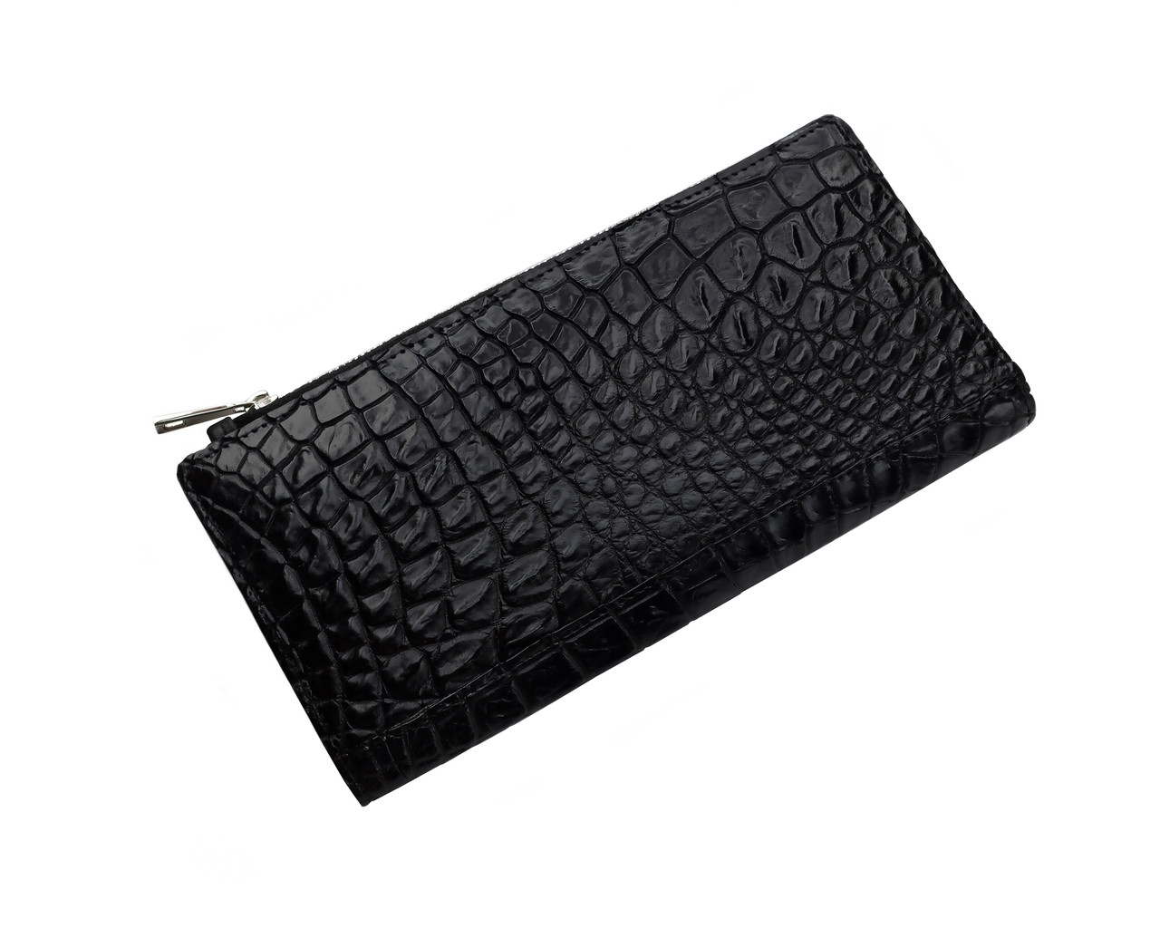 

Кошелек из кожи крокодила на молнии Ekzotic Leather Черный () xtclthrcw 81