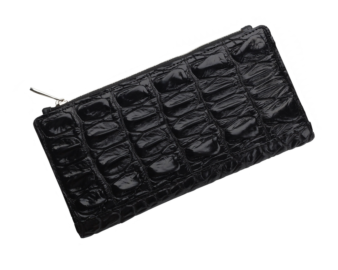 

Кошелек из кожи крокодила на молнии Ekzotic Leather Черный () xtclthrcw 80