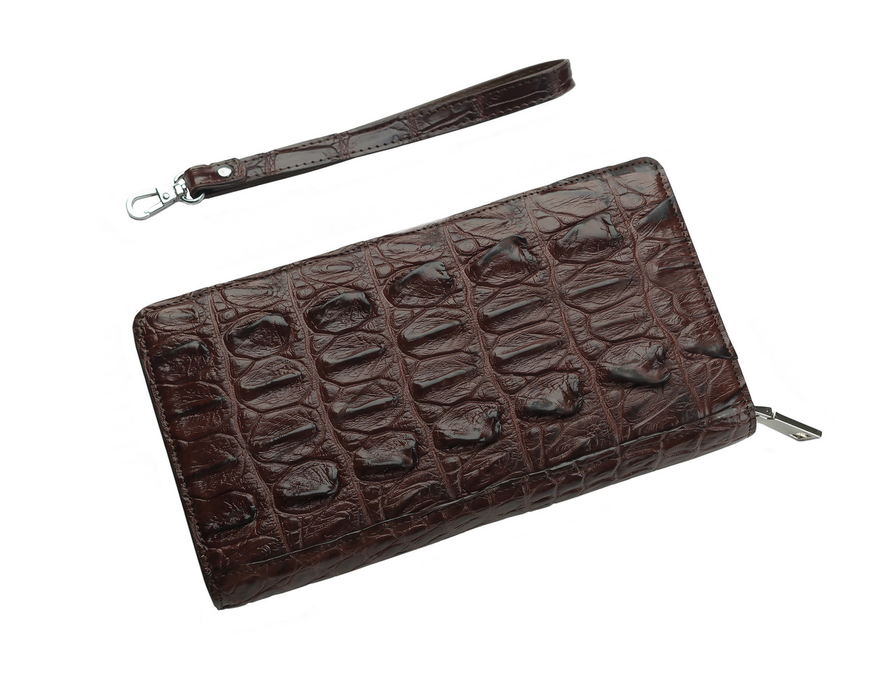 

Кошелек из кожи крокодила на молнии Ekzotic Leather Коричневый () xtclthrcw 84