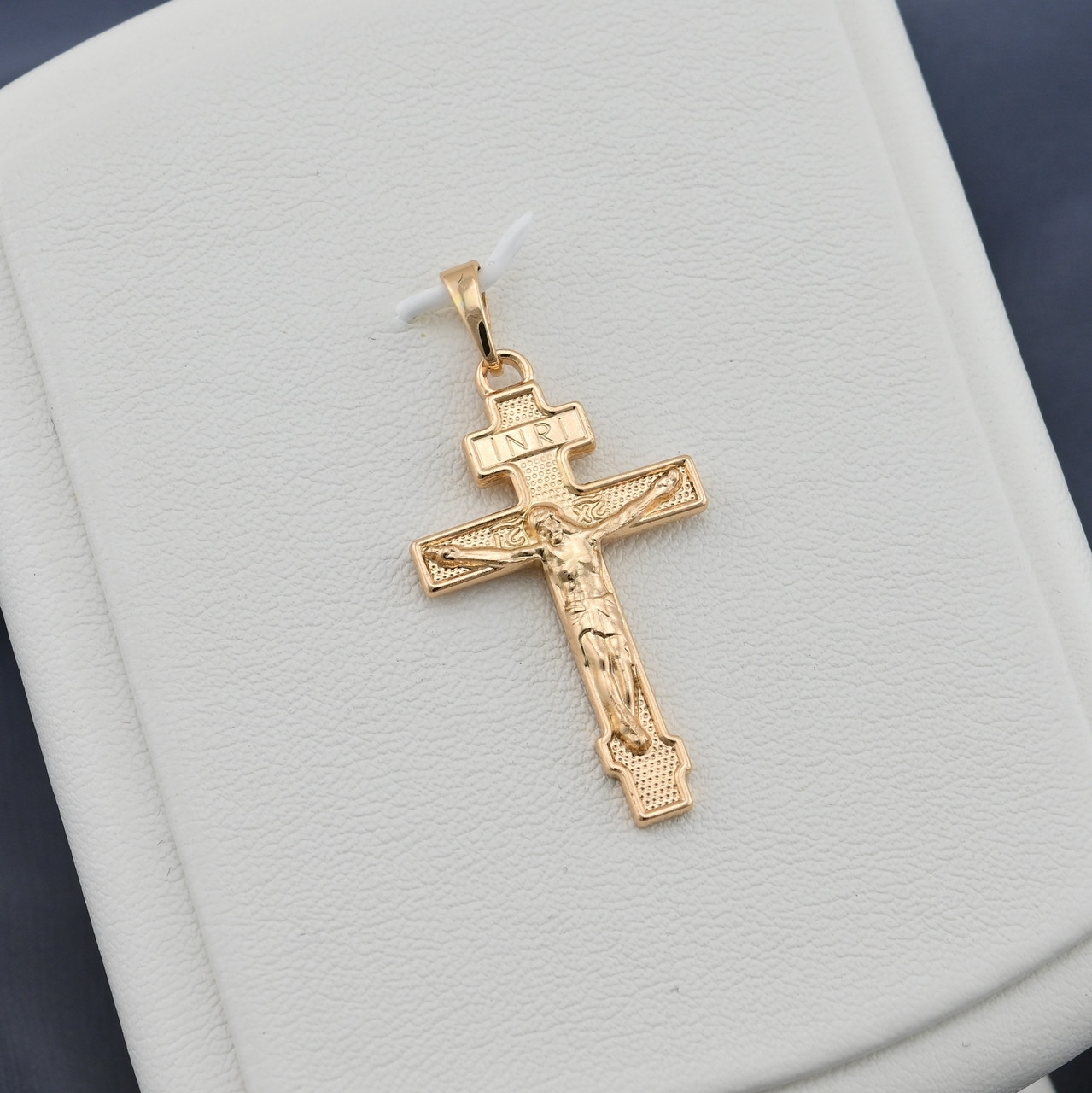 

Крестик Xuping для цепочки до 3 мм 71429 размер 36х18 мм вес 2.4 г позолота РО