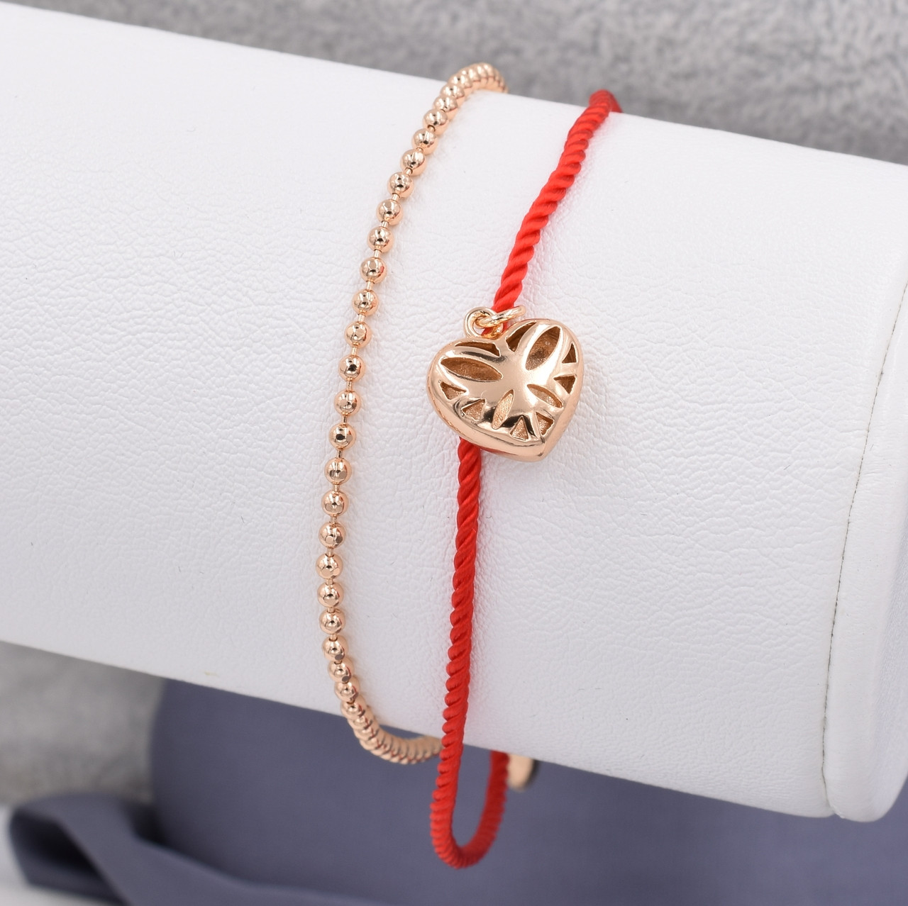 

Браслет Xuping с красной нитью 42024 длина 17+4 см ширина 3 мм вес 4.2 г позолота 18K