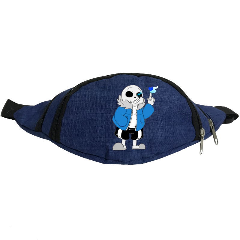 

Сумка Бананка Андертейл Undertale на пояс Cappuccino 004 blue синий