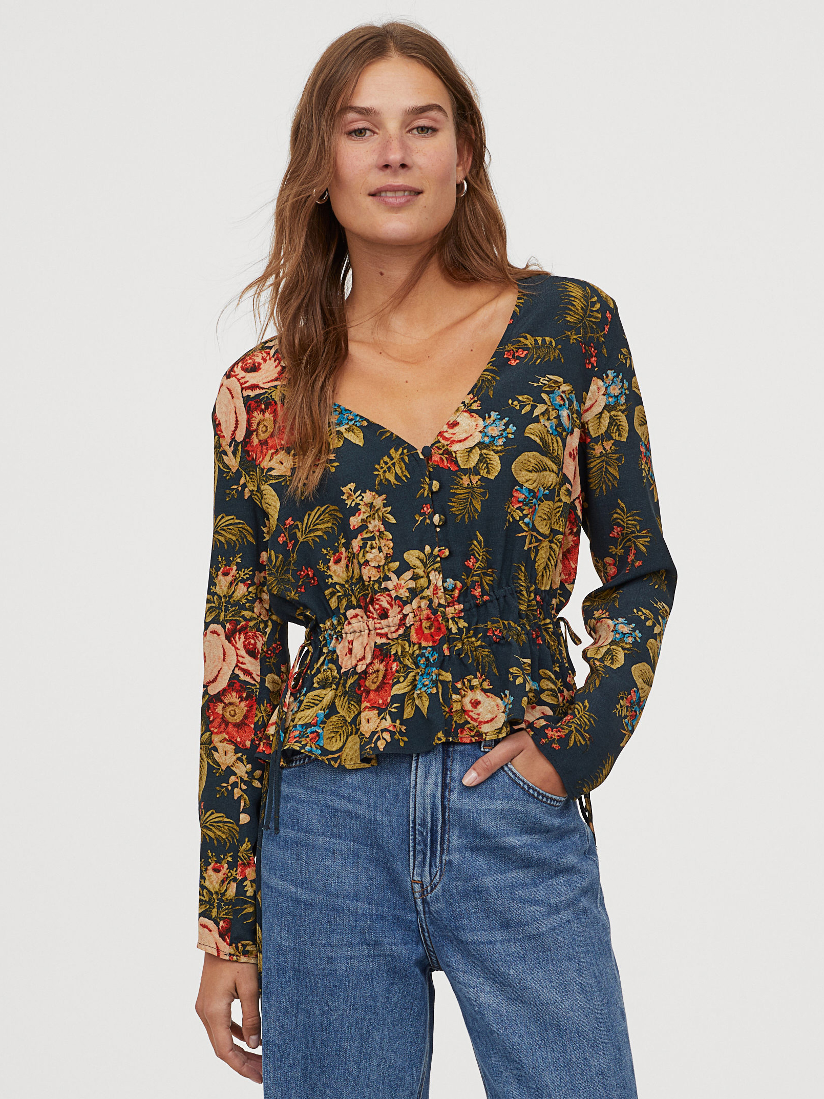 

Блузка H&M 0784485-0  Темно-зеленая, Блузка H&M 0784485-0 34 Темно-зеленая