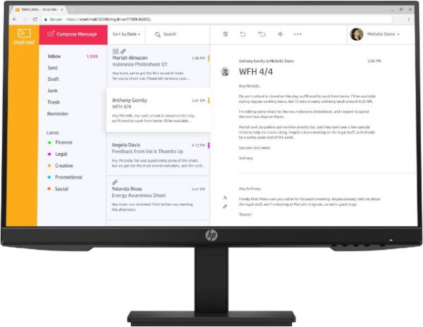 

Монитор HP 24" P24h G4 czarny (7VH44AA)