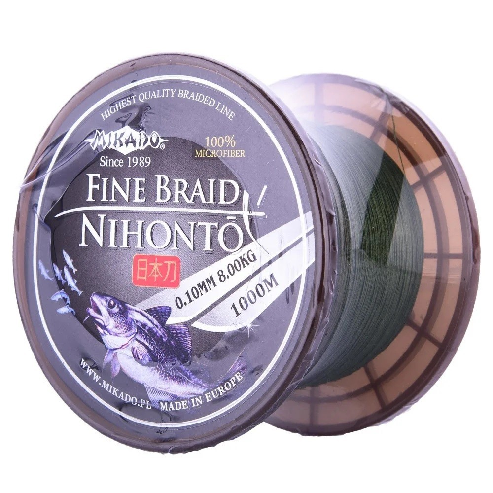 

Рыболовный шнур Mikado Nihonto Fine Braid 100%Microfiber 1000m 0,10 mm