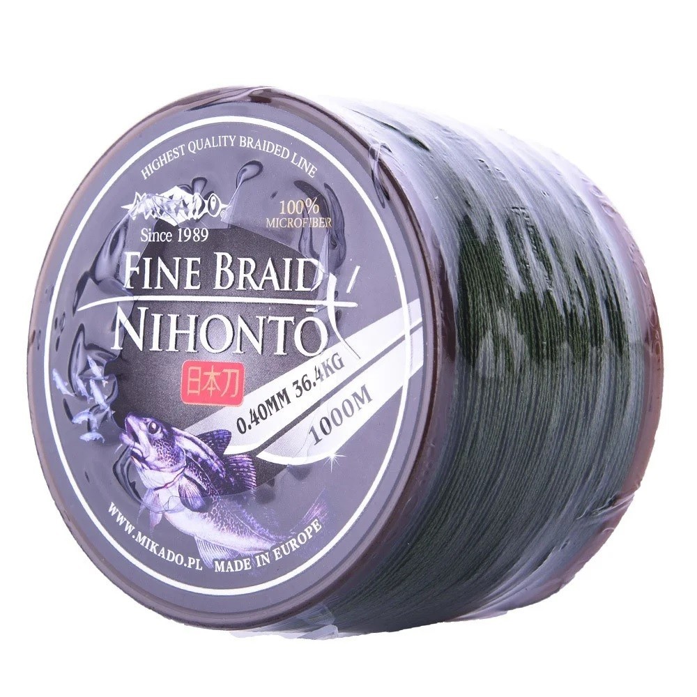 

Рыболовный шнур Mikado Nihonto Fine Braid 100%Microfiber 1000m 0,40 mm