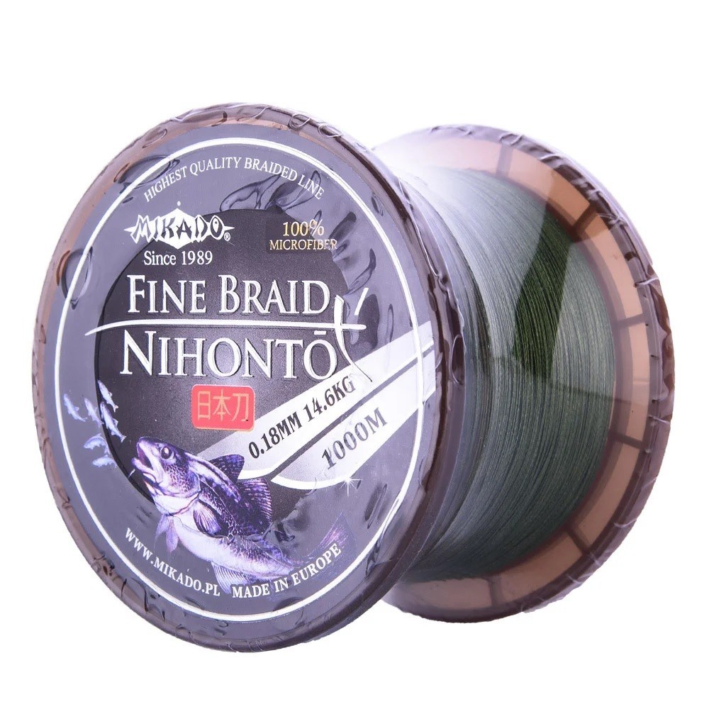 

Рыболовный шнур Mikado Nihonto Fine Braid 100%Microfiber 1000m 0,18 mm