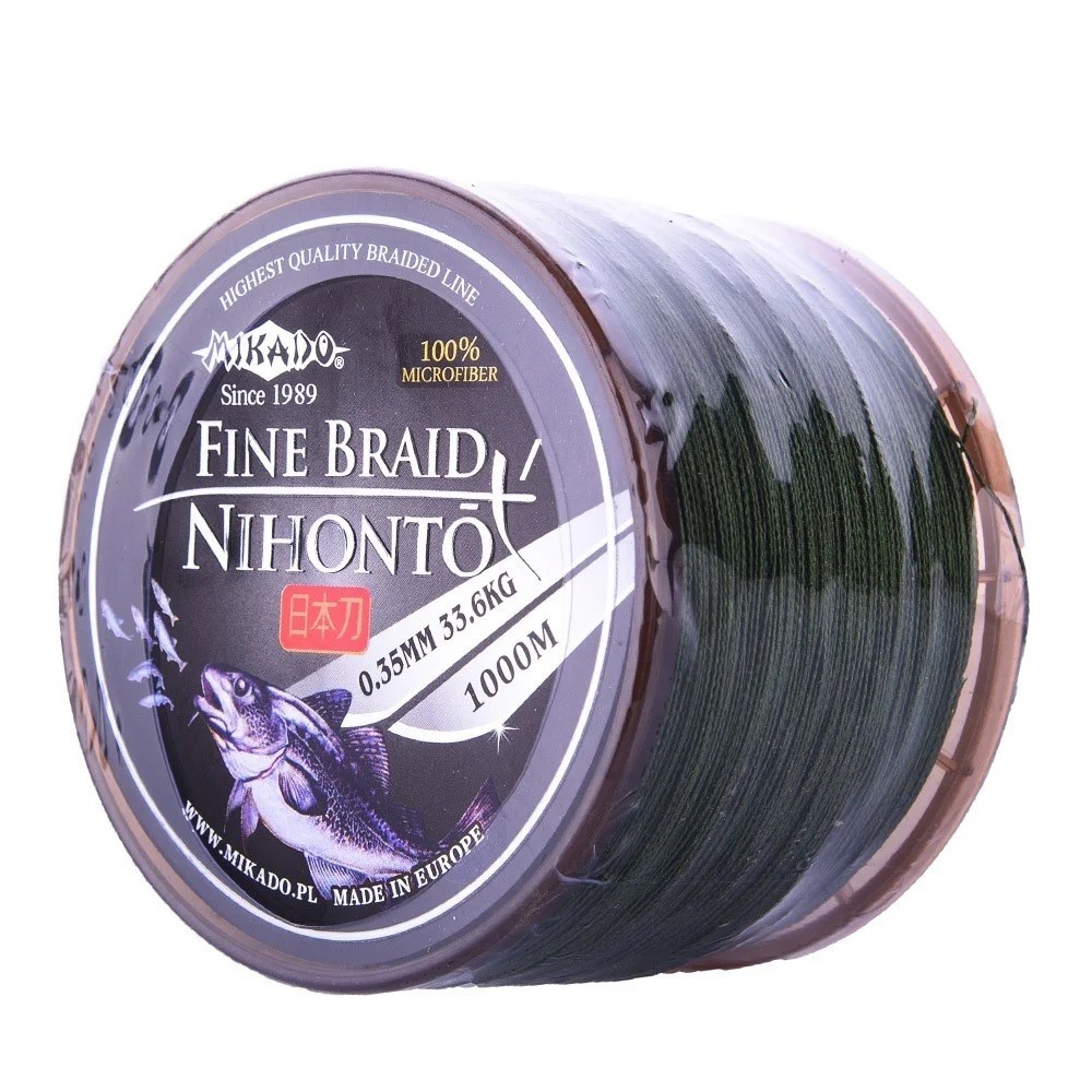 

Рыболовный шнур Mikado Nihonto Fine Braid 100%Microfiber 1000m 0,35 mm
