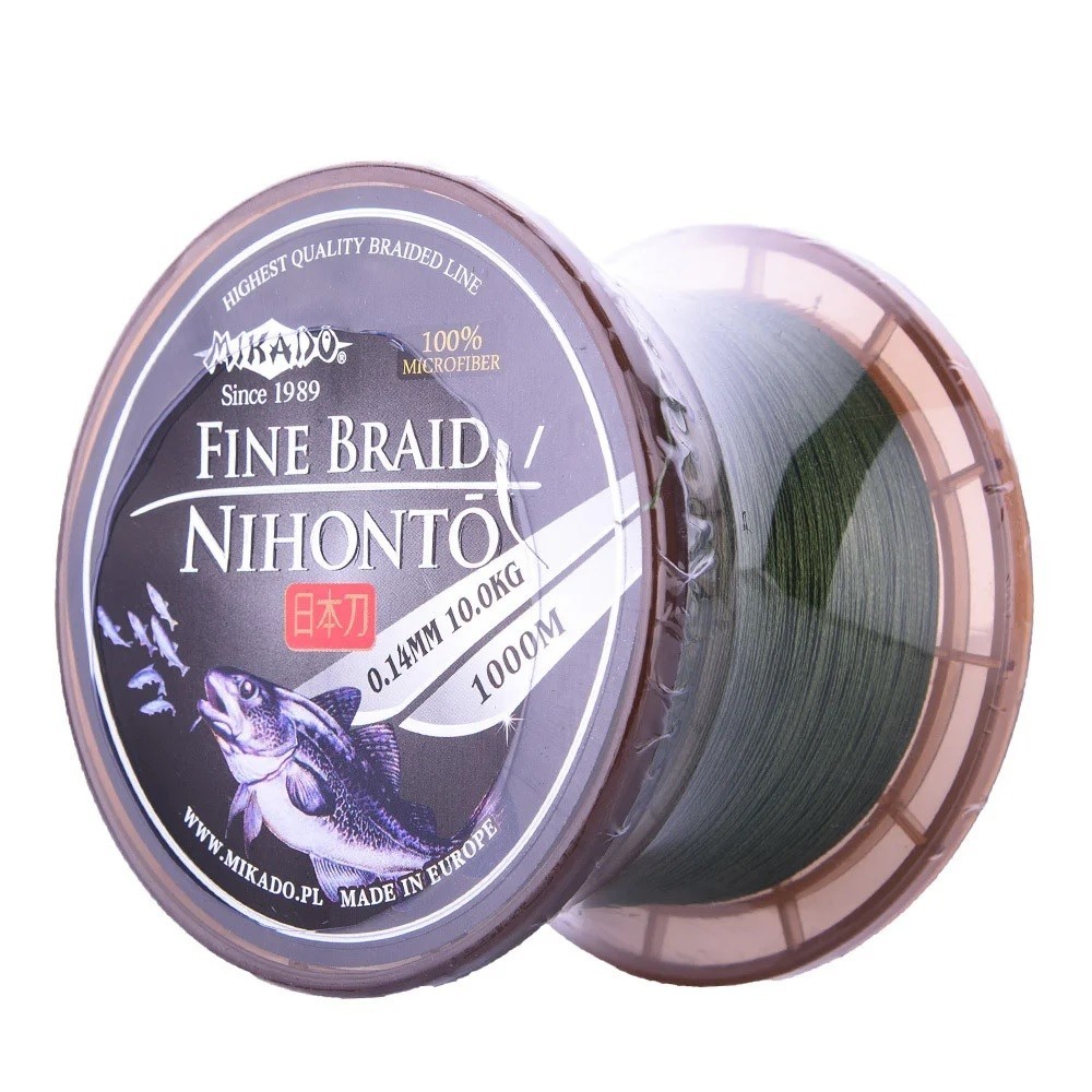 

Рыболовный шнур Mikado Nihonto Fine Braid 100%Microfiber 1000m 0,14 mm