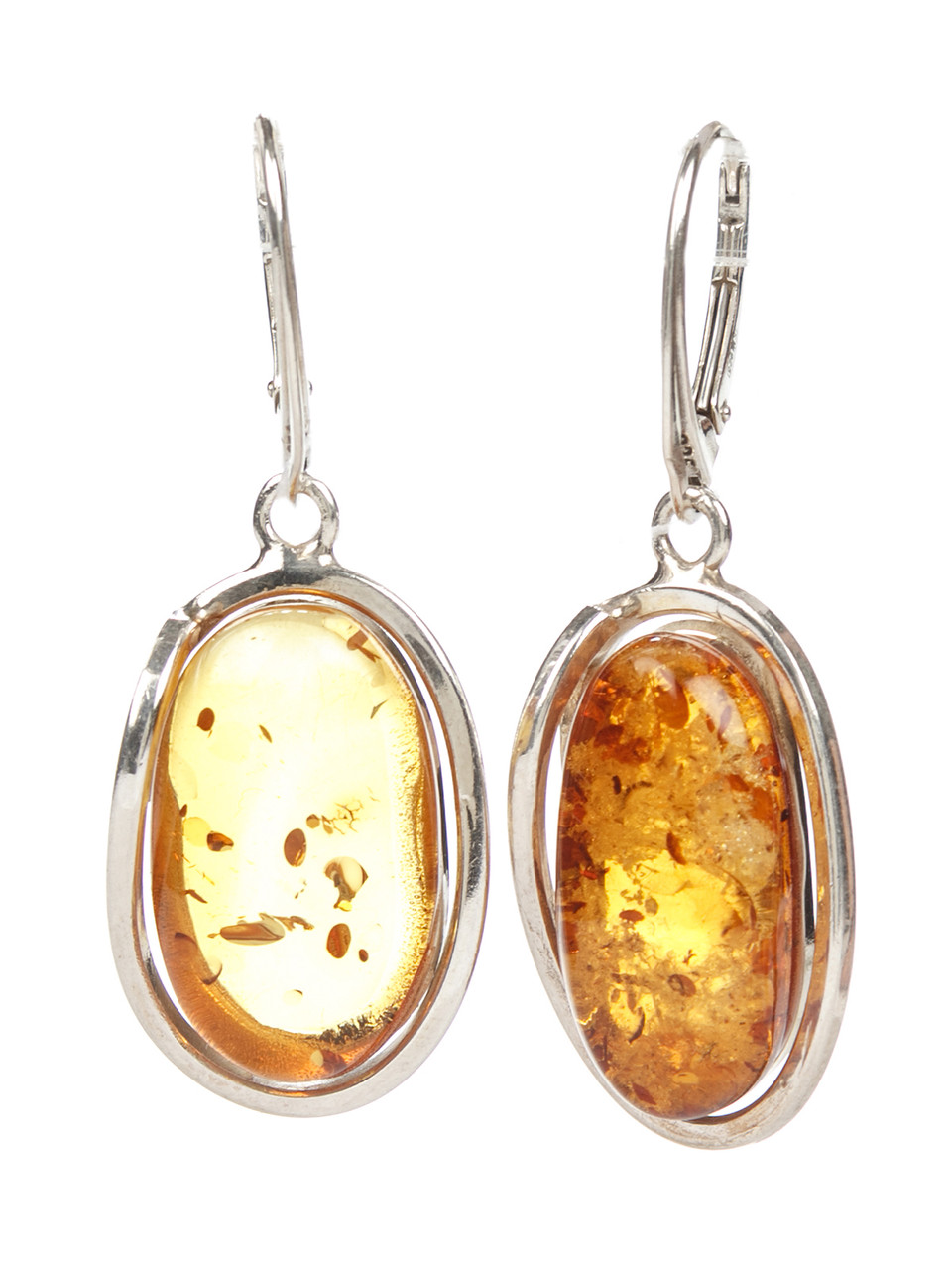 

Серьги из серебра с балтийским янтарем 1089EAS-k