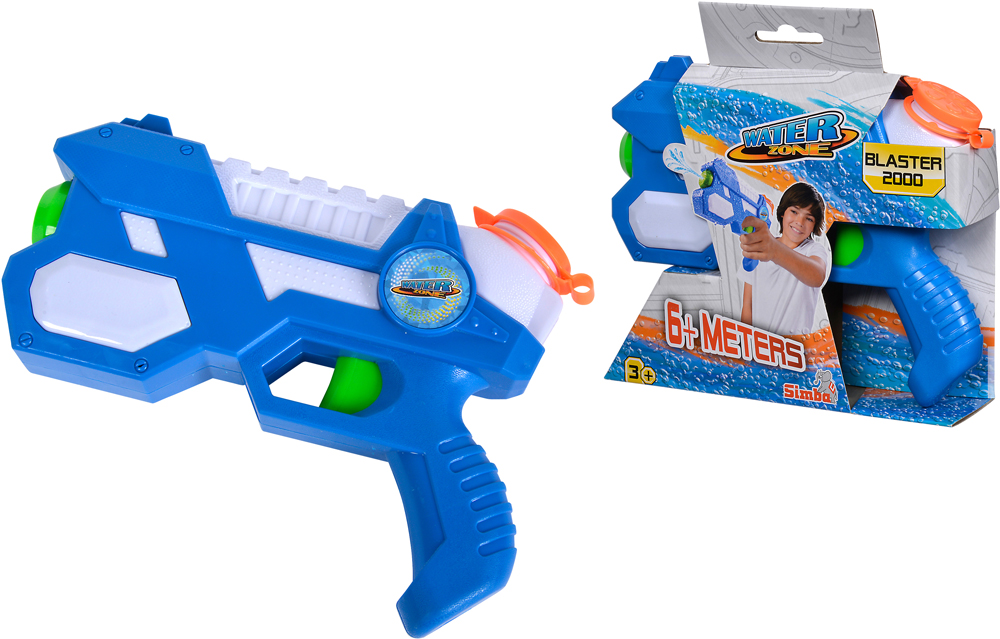 

Водный бластер Simba Toys 2000 20 см объем 250 мл Синий (7276045) (4006592063375)