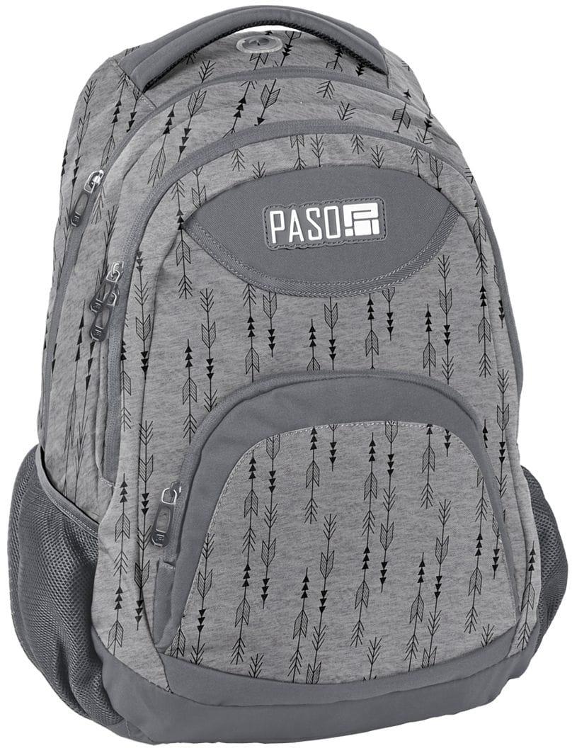 

Рюкзак городской Paso 28L, серый Ps18-2708GR