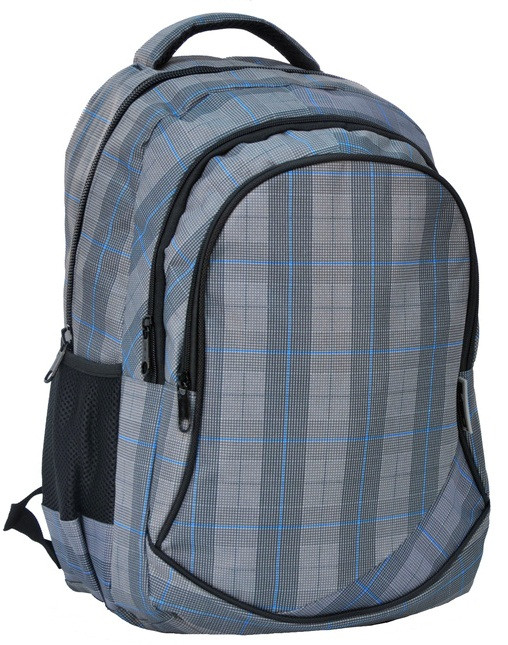 

Молодежный рюкзак PASO 24L серый в клетку Ps15-3519