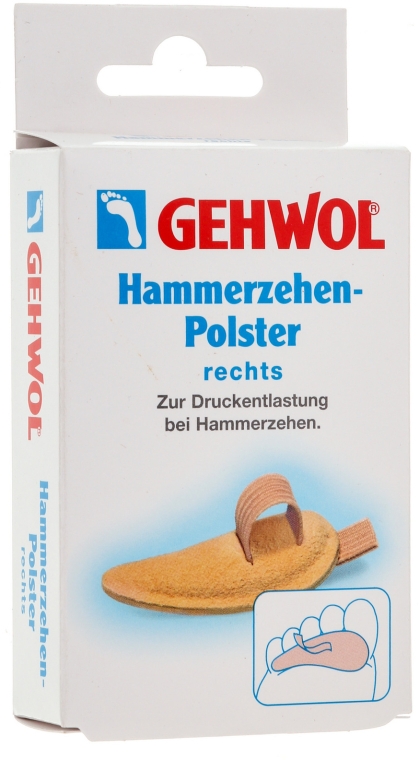 

Гель-вкладыш под пальцы Gehwol Hammerzehenpolster (31 52 401)