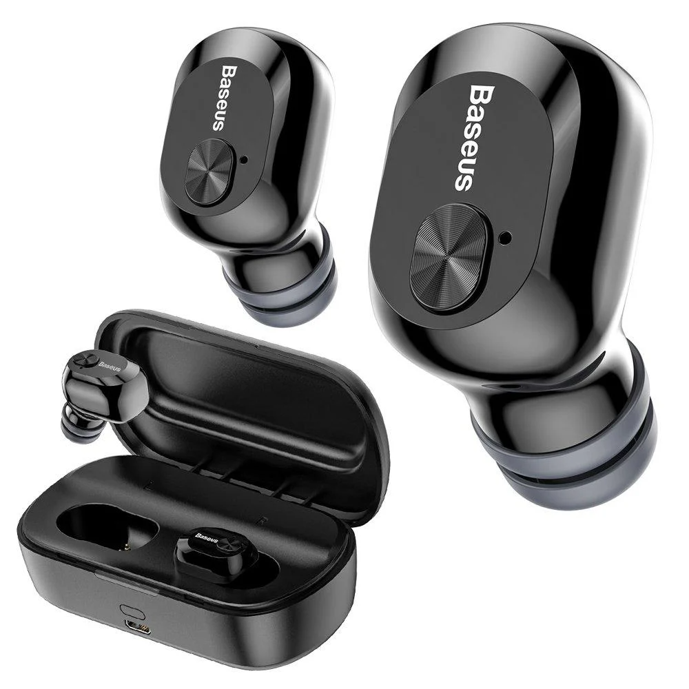 

Беспроводные наушники Baseus с зарядным кейсом Encok W01 TWS, Black (NGW01-01)
