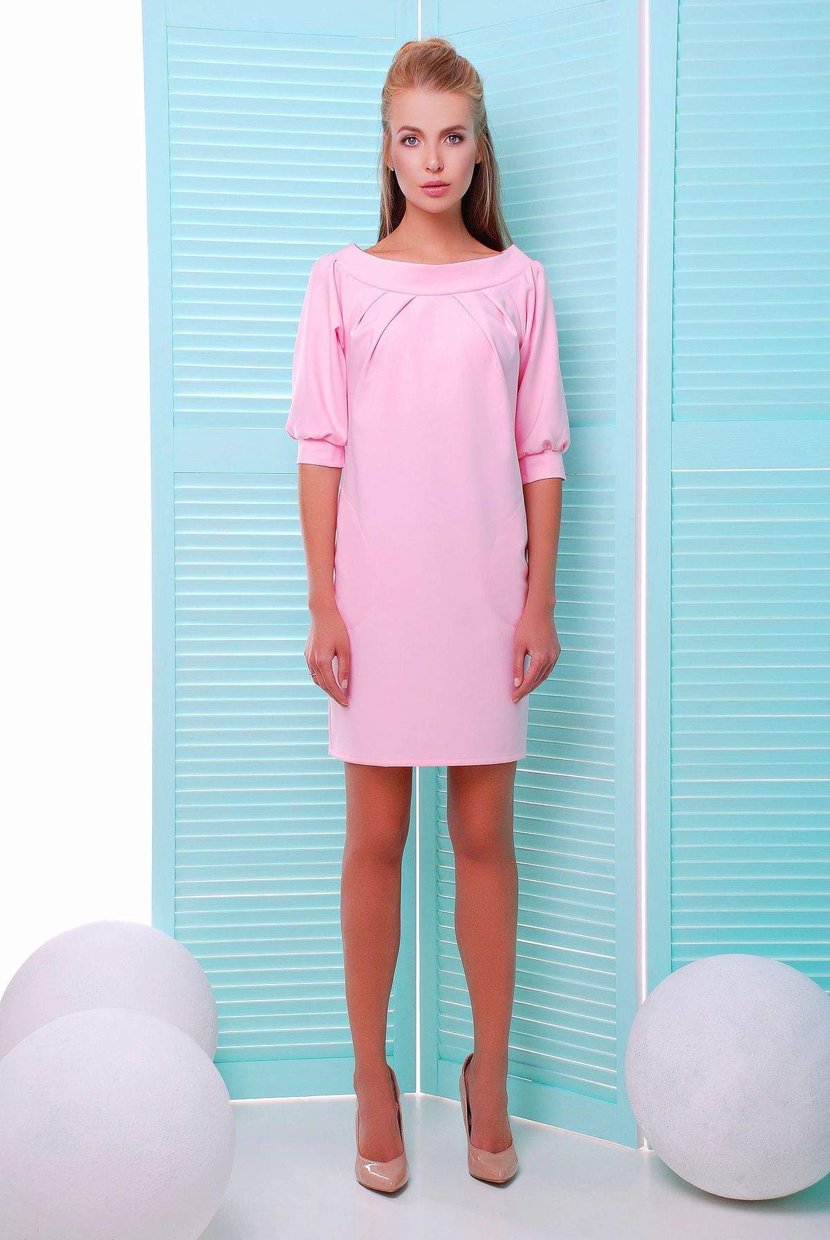 

Платье с открытыми плечами Zefir КЕЙКО розовое, Платье с открытыми плечами Zefir КЕЙКО розовое L