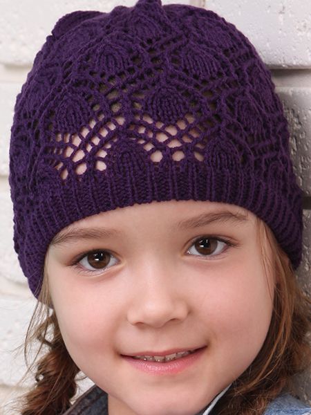 

Демисезонная шапка Babasik Николь 52-54 см Фиалковая