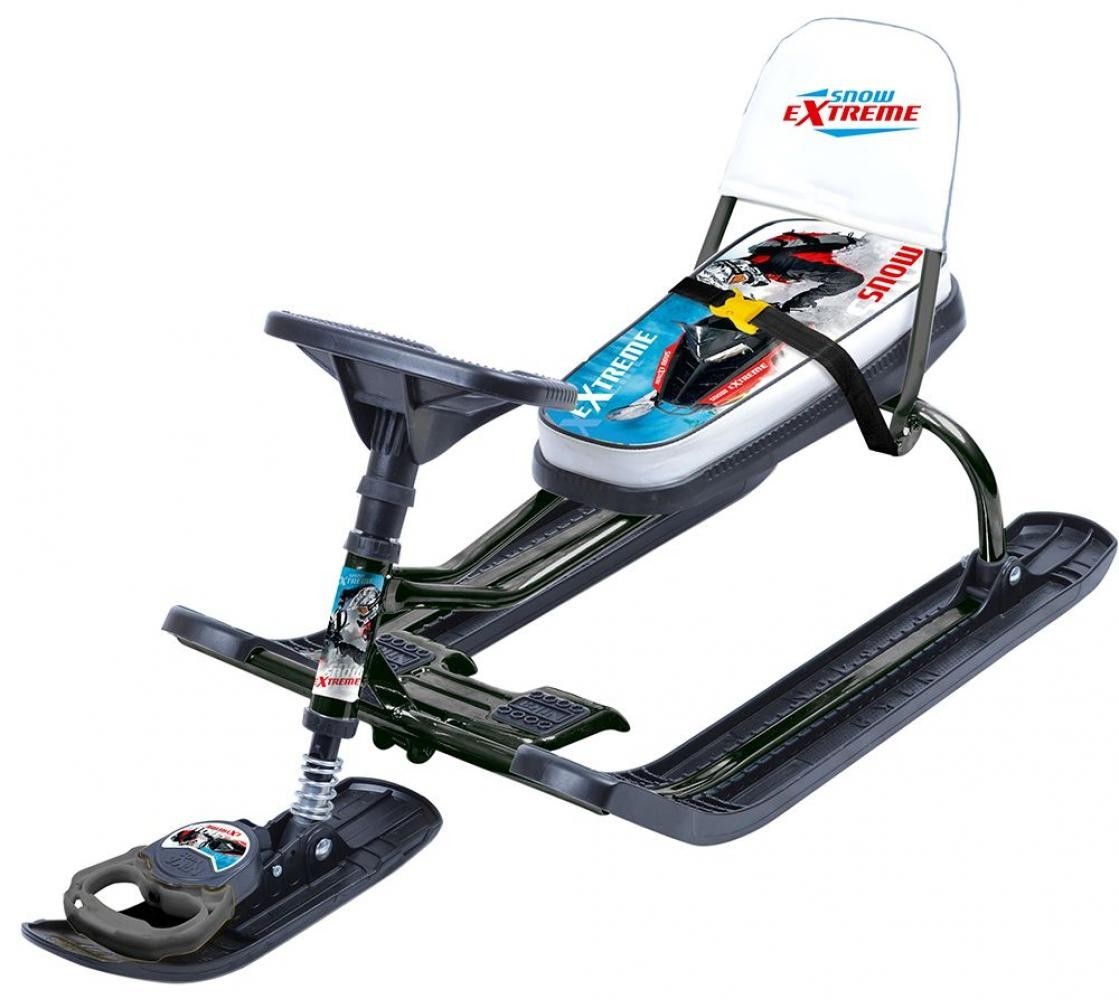 

Снегокат "Тимка спорт 4" рисунок сиденья: гонки, черный каркас, производитель "Nika"