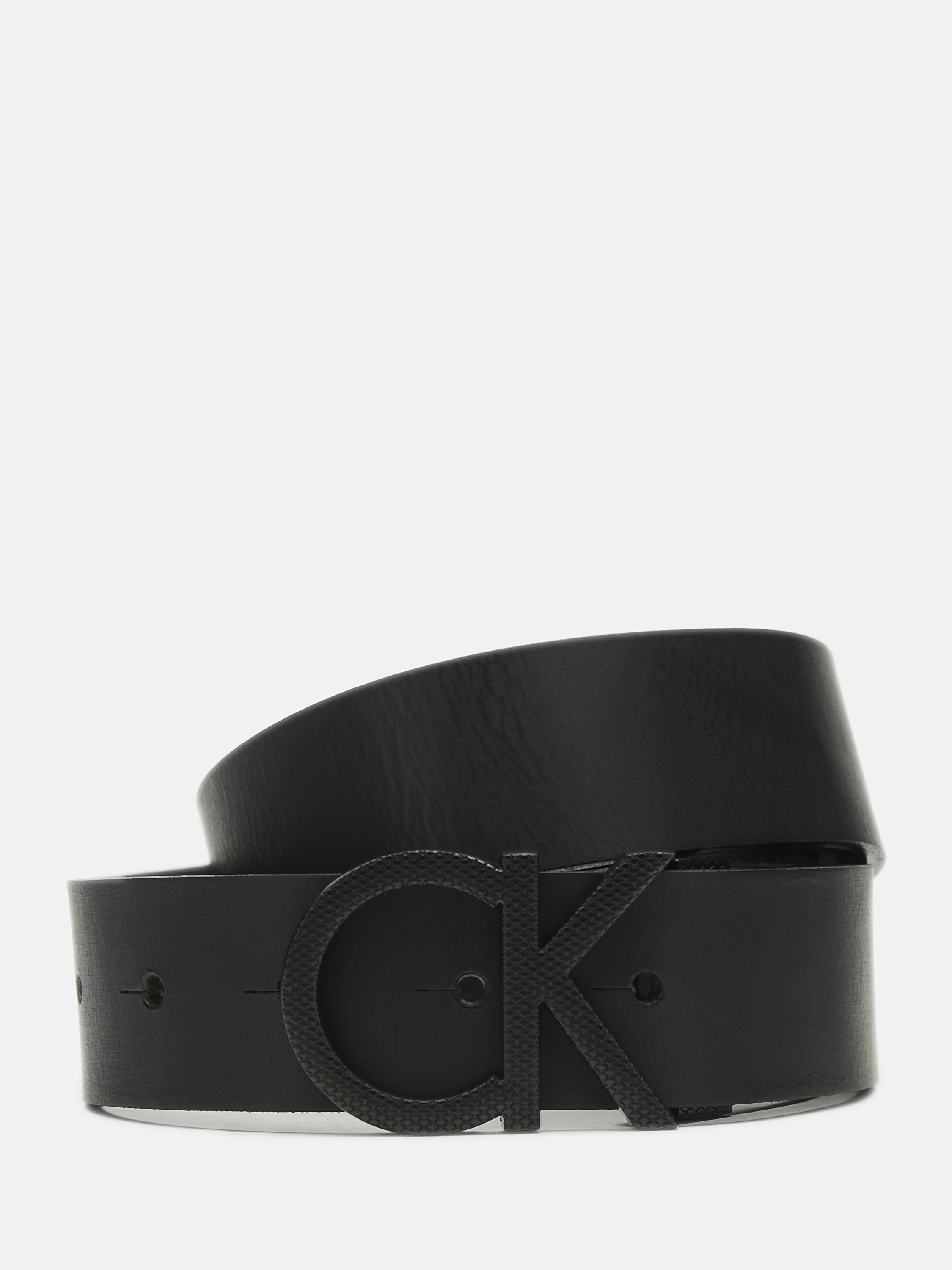 

Мужской ремень кожаный Calvin Klein Jeans Adj Ck Pique 35Mm K50K506509-BAX 100 см Ck Black