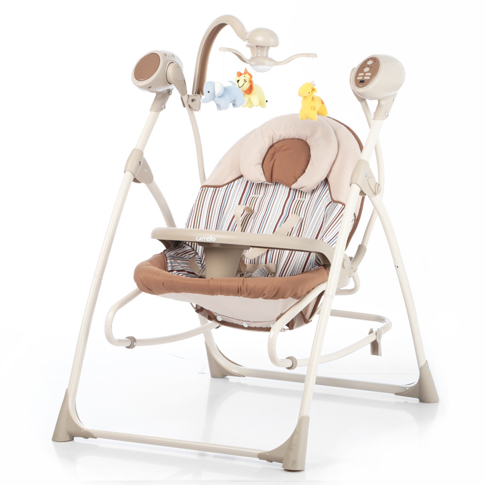 

Колиска-гойдалка CARRELLO Nanny 3в1 CRL-0005 Beige Stripe /1/ MOQ